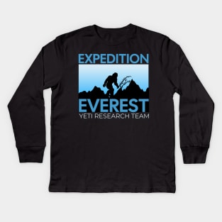 Expedition Everest yeti Kids Long Sleeve T-Shirt